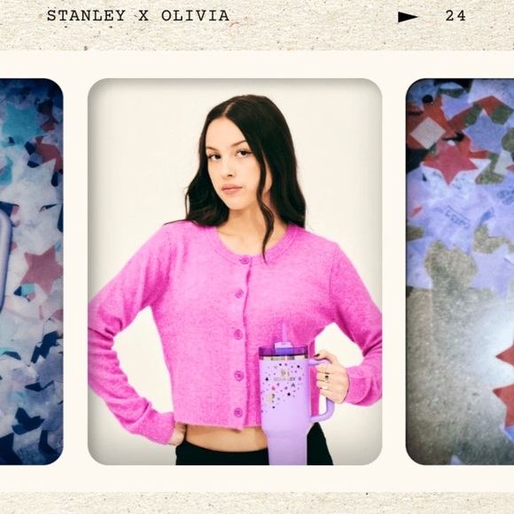 New Limited Stanley Olivia Rodrigo Purple 40 oz Tumbler w free Kitty giftcard - Picture 6 of 16